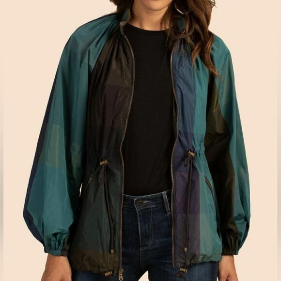 Trina Turk Dharma Color Block Jacket Size Large - Picture 1 of 11